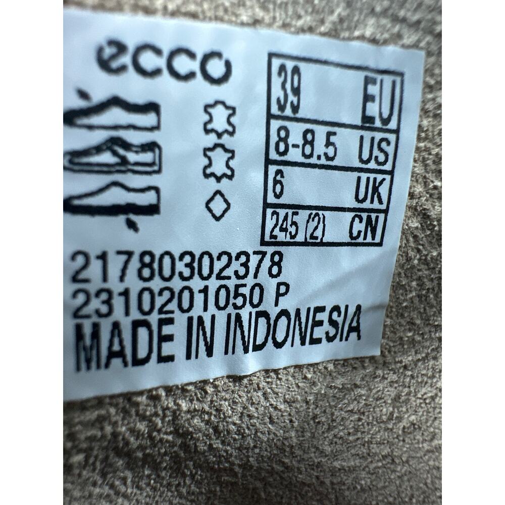 Ecco 2nd Cosmo Casual Shoe Sneaker Limestone Men’s 8 - 8.5 NEW - Picture 7 of 9